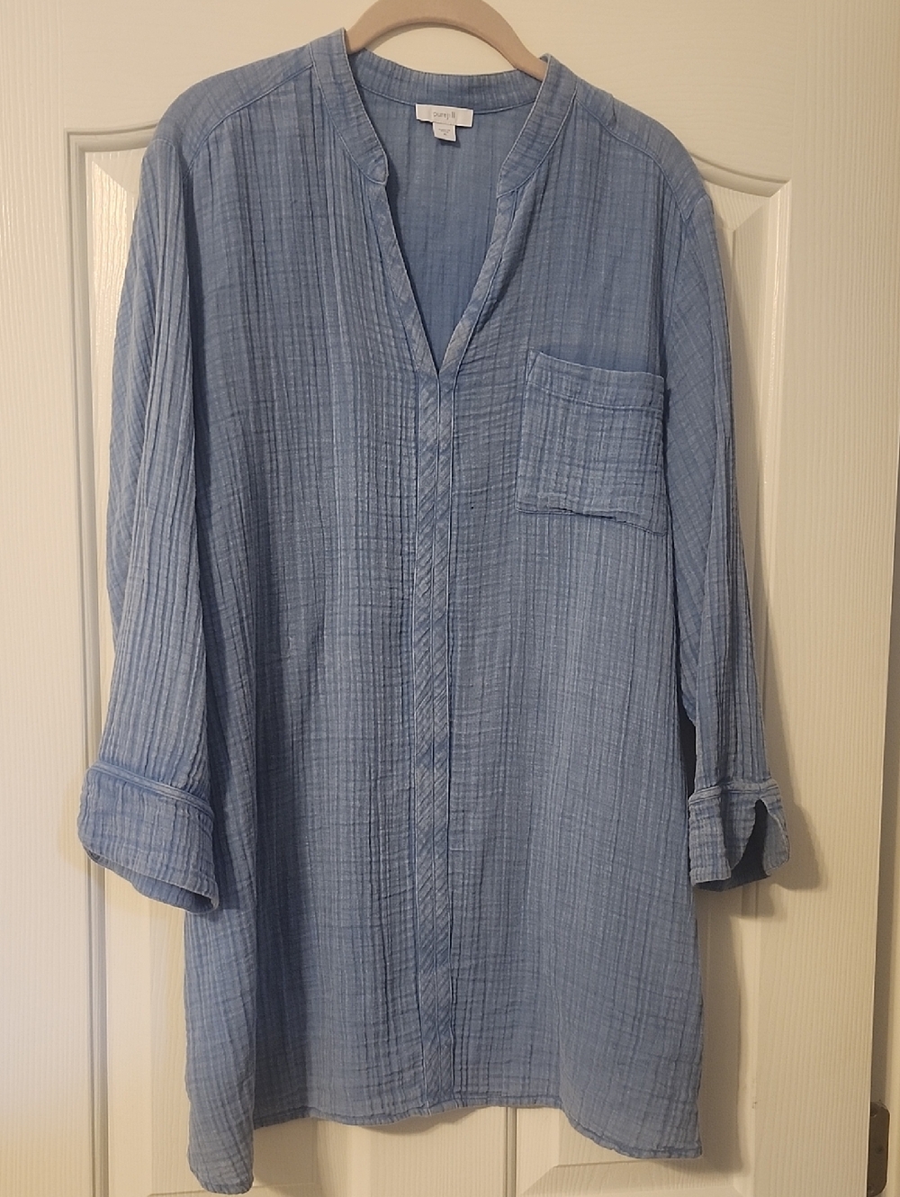 Pure Jill Light Blue Tunic Shirt